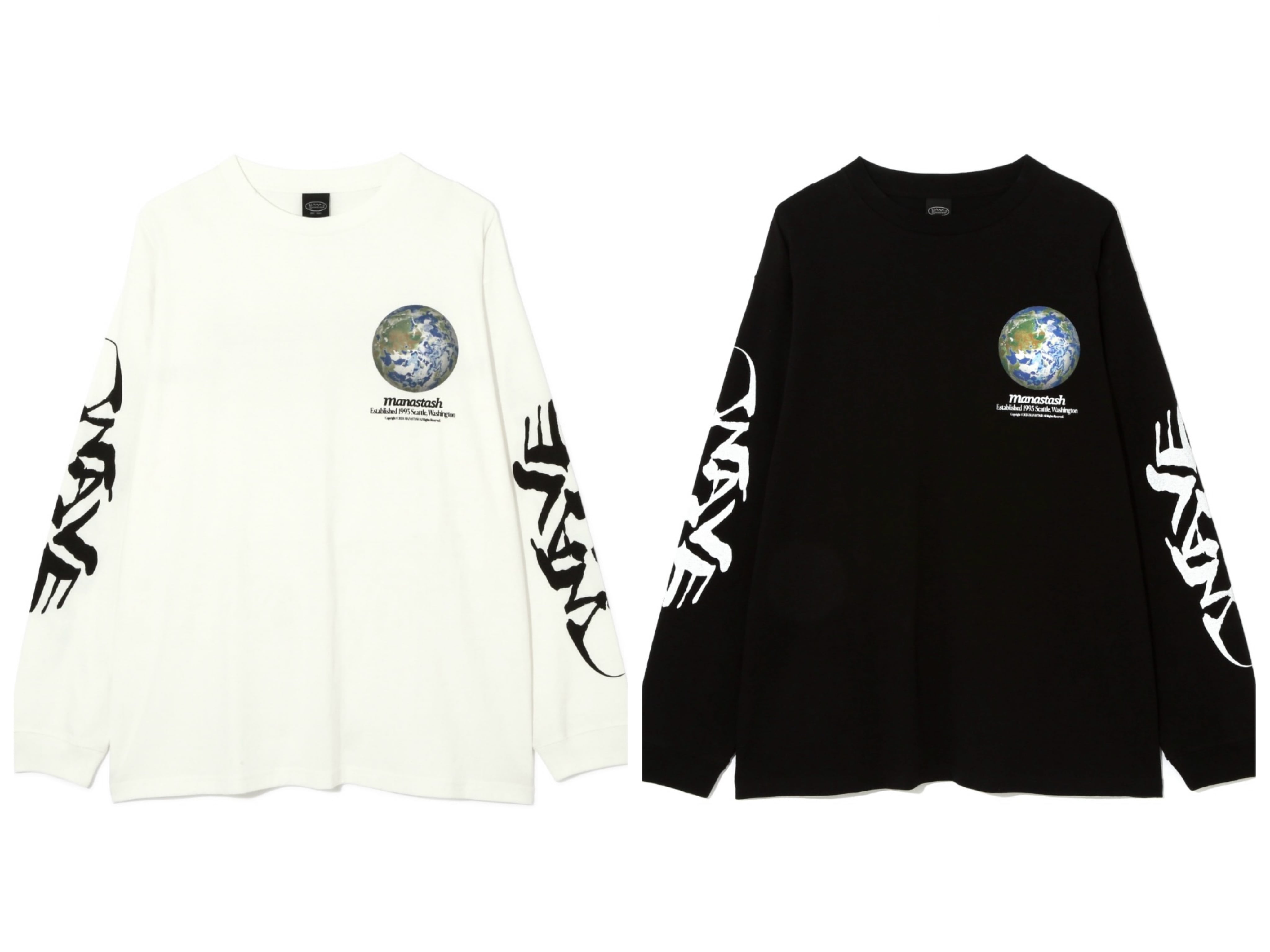 MANASTASH/マナスタッシュ/CiTee L/S TEE WAVE WHITE S