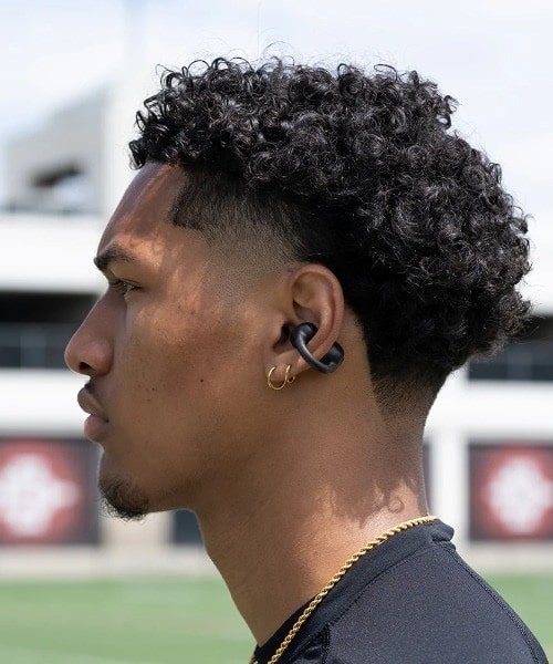 JLab/ジェイラブ　FLEX　ワイヤレスイヤホン　イヤーカフ型 BLACK FREE