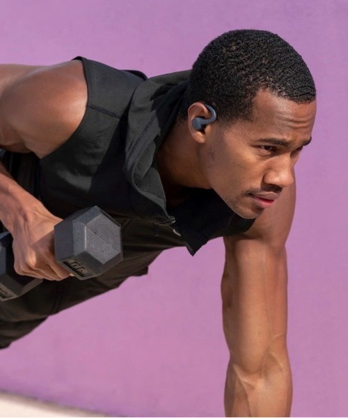 JLab/ジェイラブ GO SPORT＋ ワイヤレスイヤホン BLACK FREE