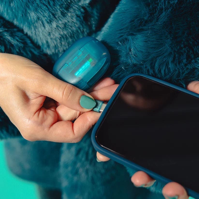 JLab/ジェイラブ　GO POP ANC　ワイヤレスイヤホン Turquoise Blue FREE