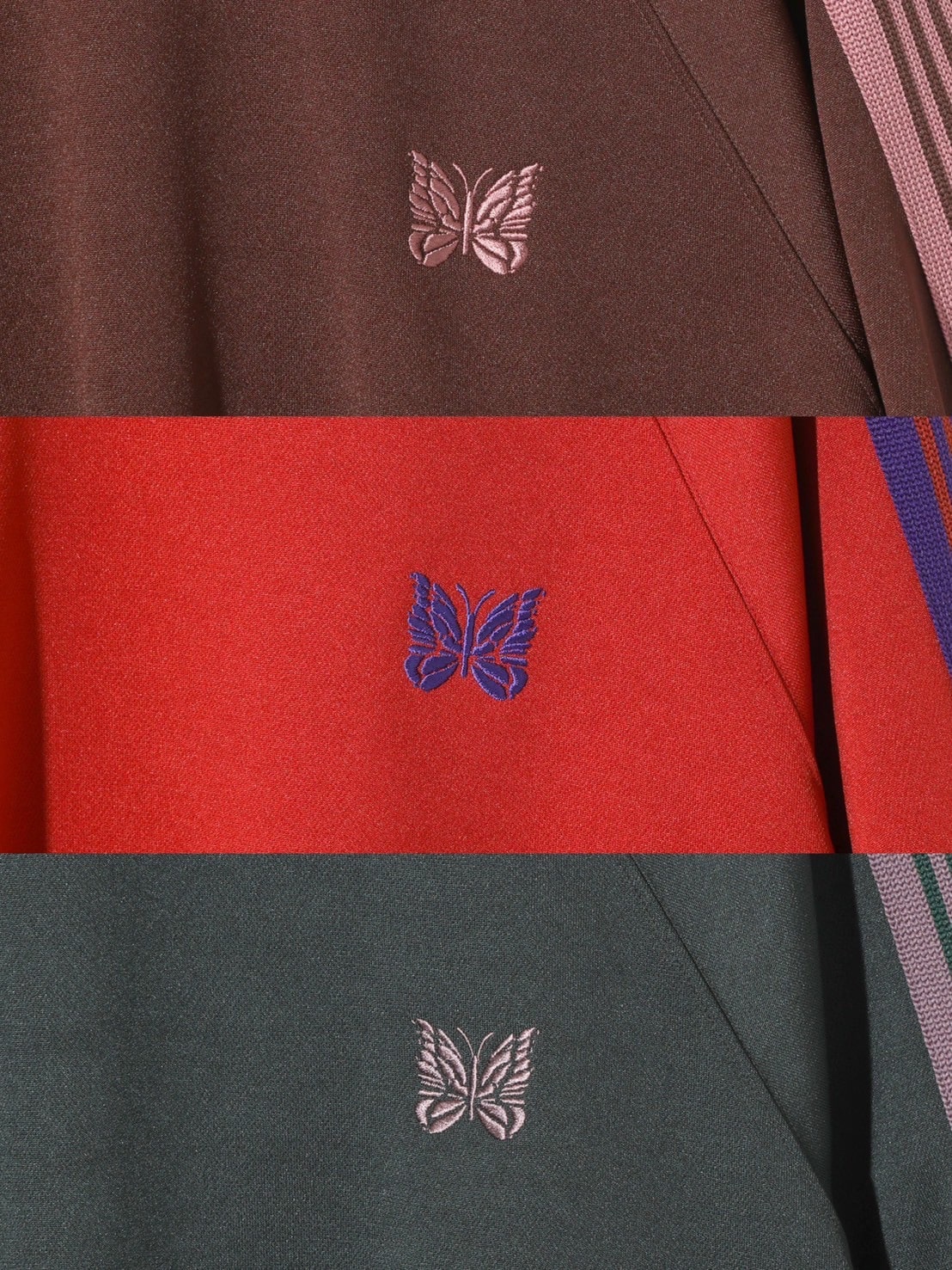 Needles/ニードルズ/Track Crew Neck Shirt - Poly Smooth 25AW GREEN M