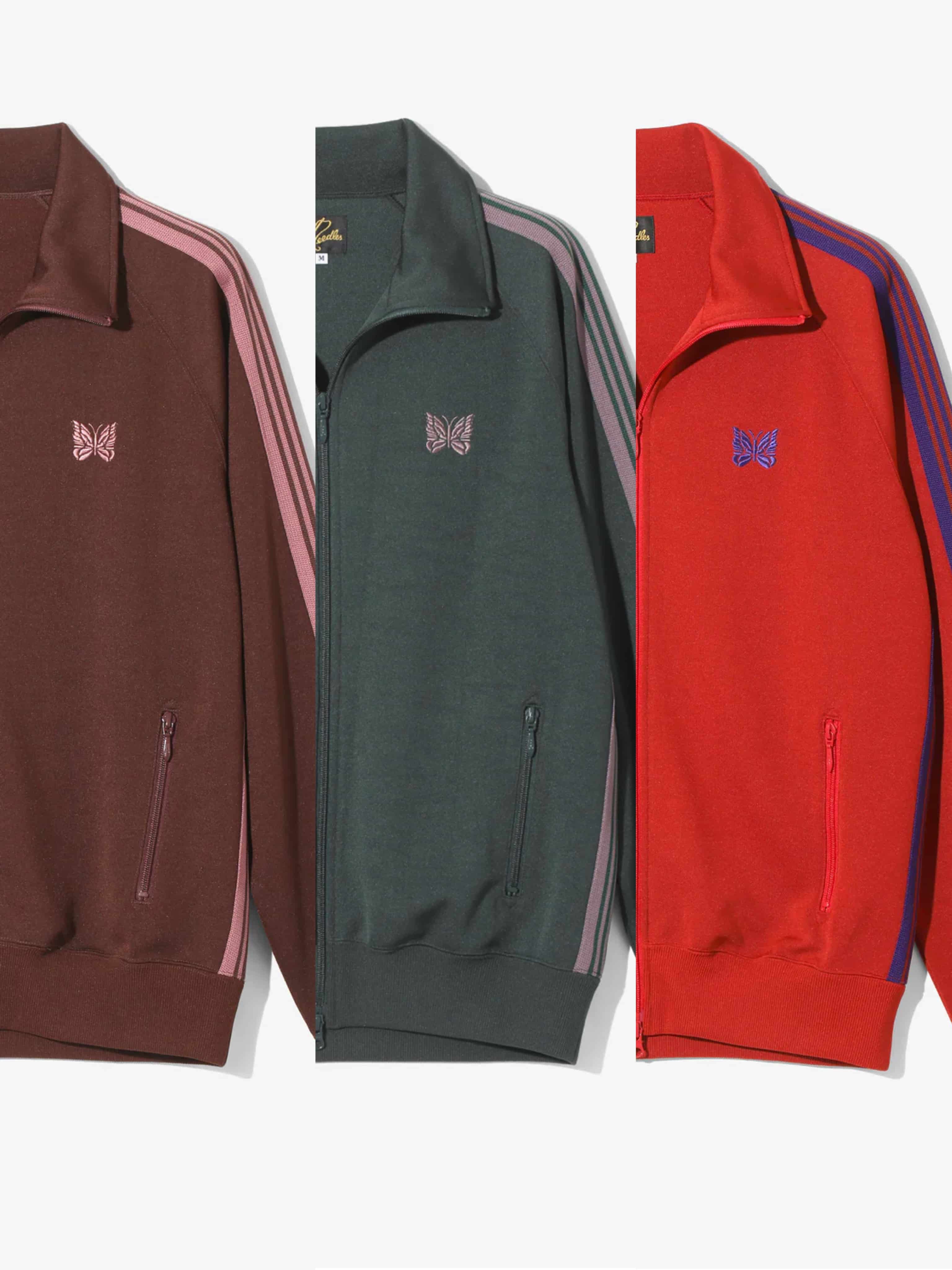 NEEDLES/ニードルズ/TRACK JACKET - POLY SMOOTH -BROWN-25AW BROWN M