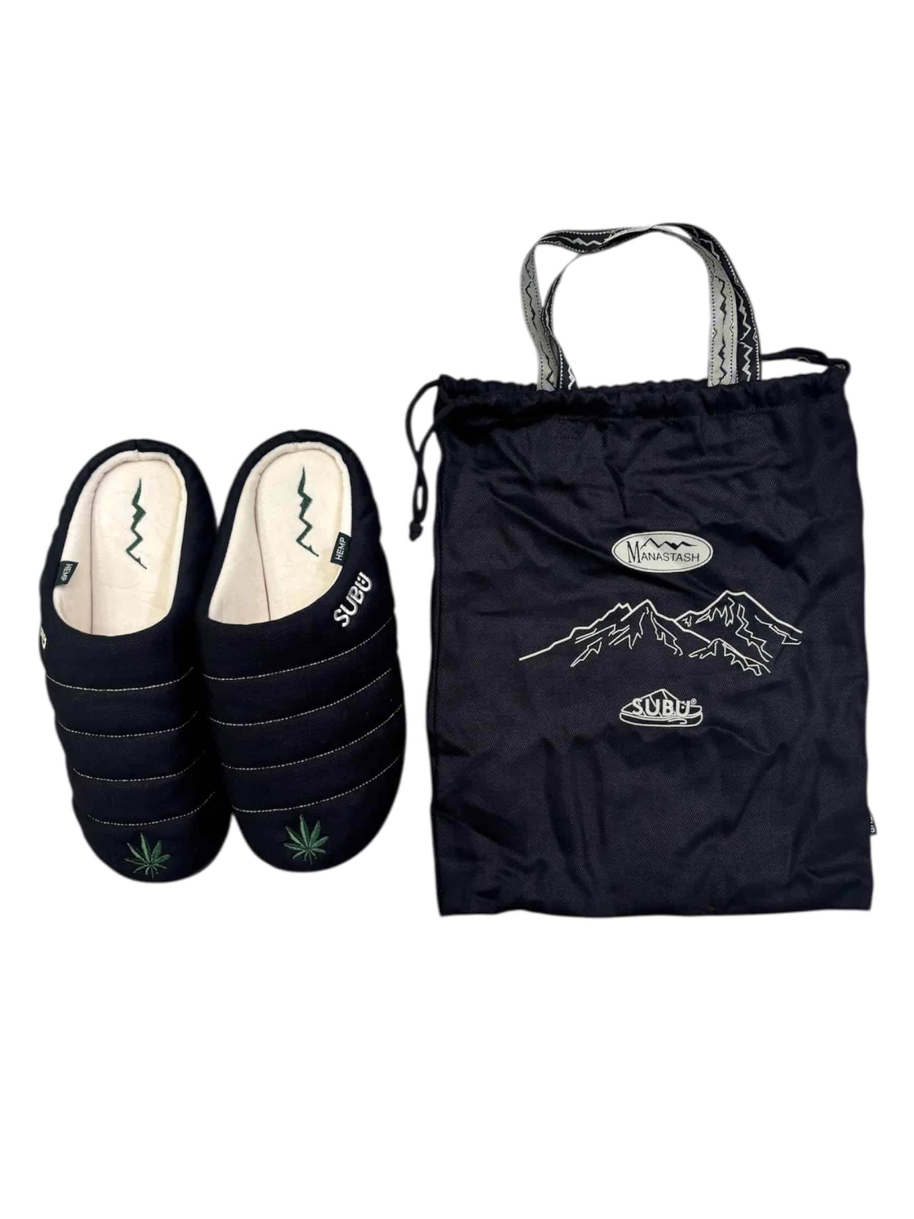 MANASTASH/マナスタッシュ/SUBU x MANASTASH HEMP EMB SANDAL BLACK 0