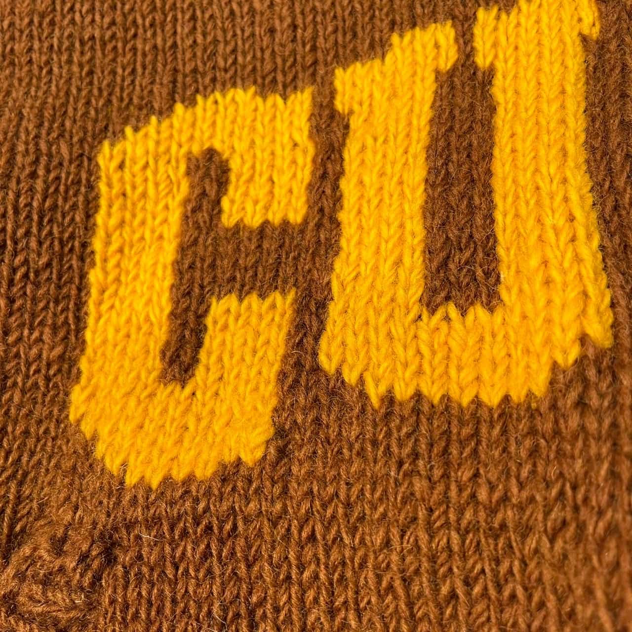 MACMAHON KNITTING MILLS curryニット MacMahon Knitting Mills クルーネックニット[GREEN CURRY]