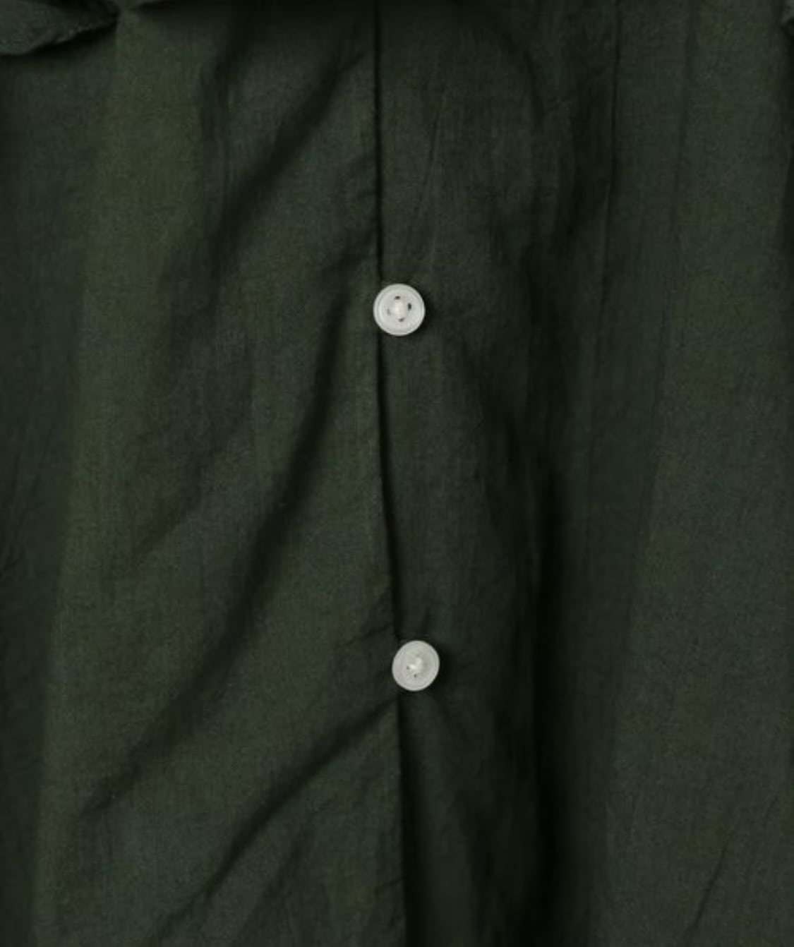 INDIA IS BEAUTIFUL/インディアイズビューティフル/コットンボイルフリルブラウス GREEN FREE