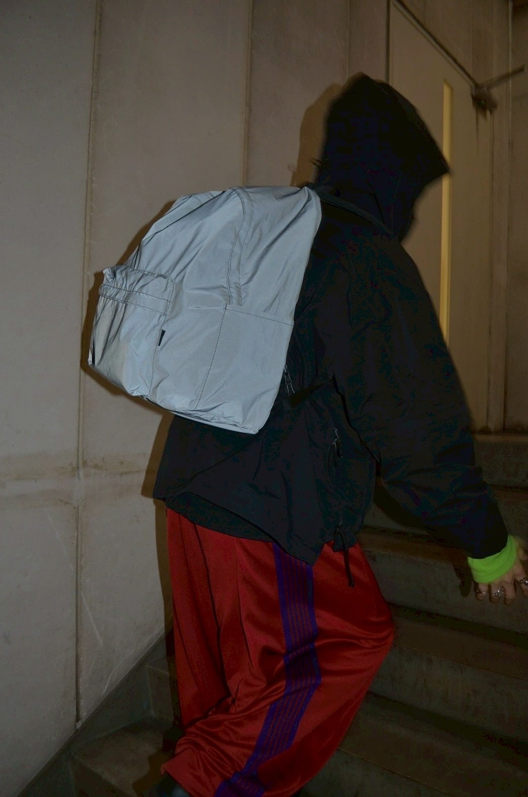 PACKING/パッキング/BLACK REFLECTIVE BACKPACK バックパック BLACK F