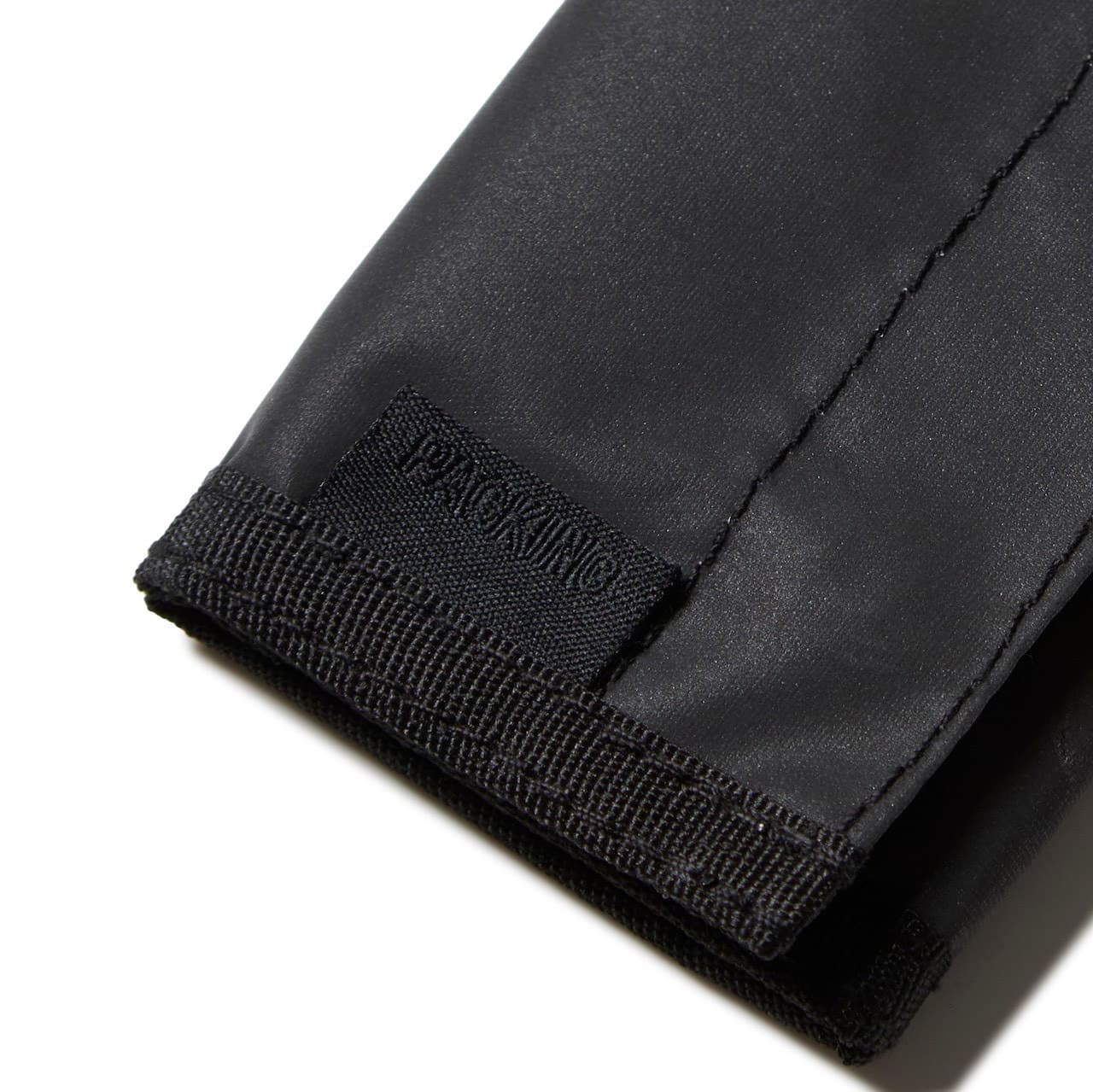 PACKING/パッキング/BLACK REFLECTIVE WALLET BLACK F