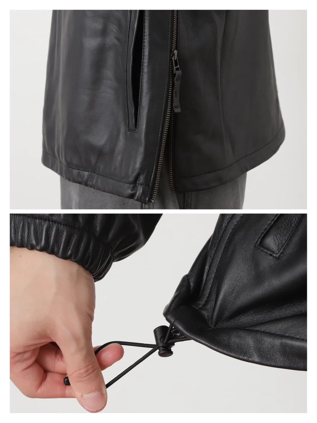 MANASTASH/マナスタッシュ/CHILLIWACK LEATHER PULLOVER/チリワックレザープルオーバー BLACK M