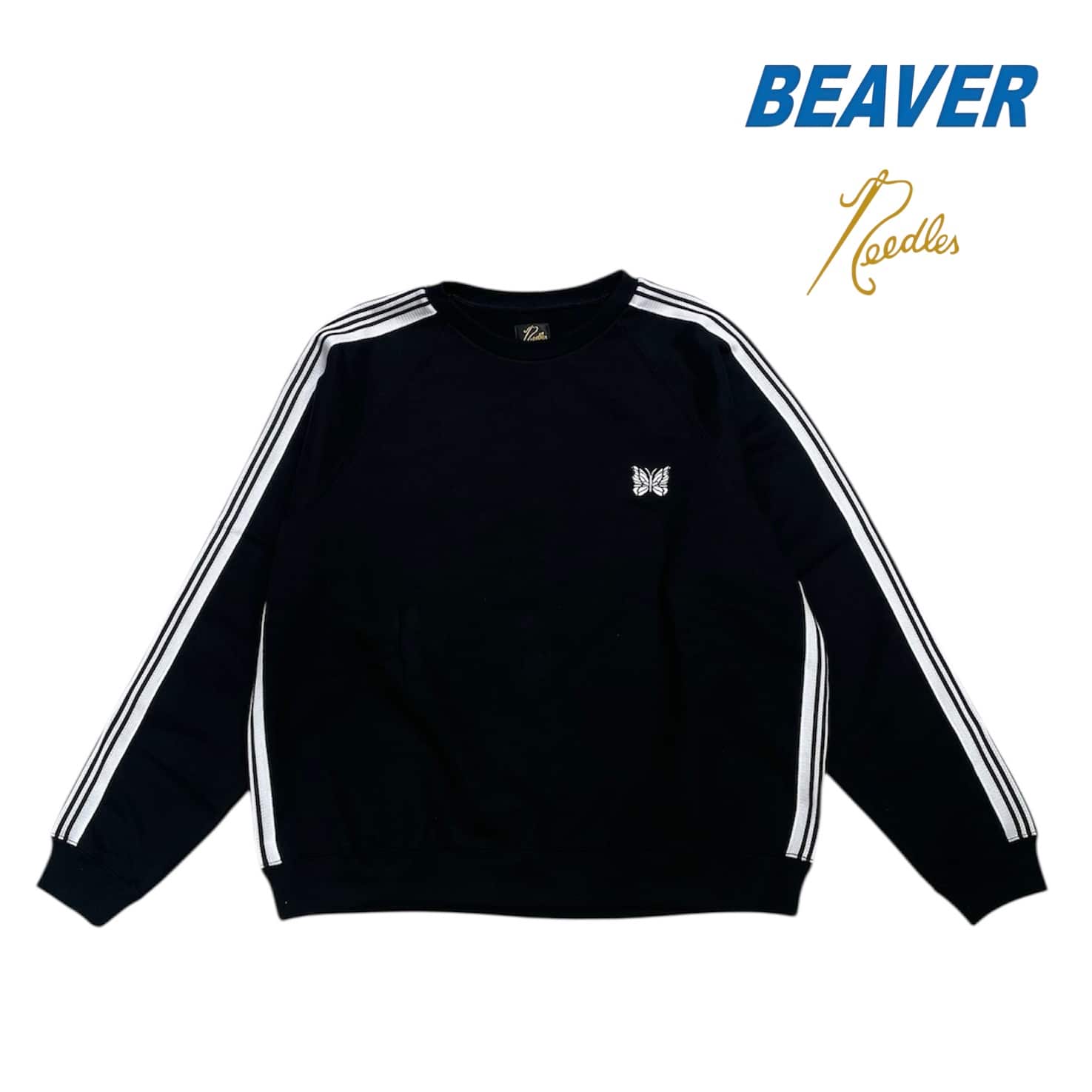 NEEDLES/ニードルズ　BEAVER別注TRACK CREW NECK - COTTON JERSEY GRAY M
