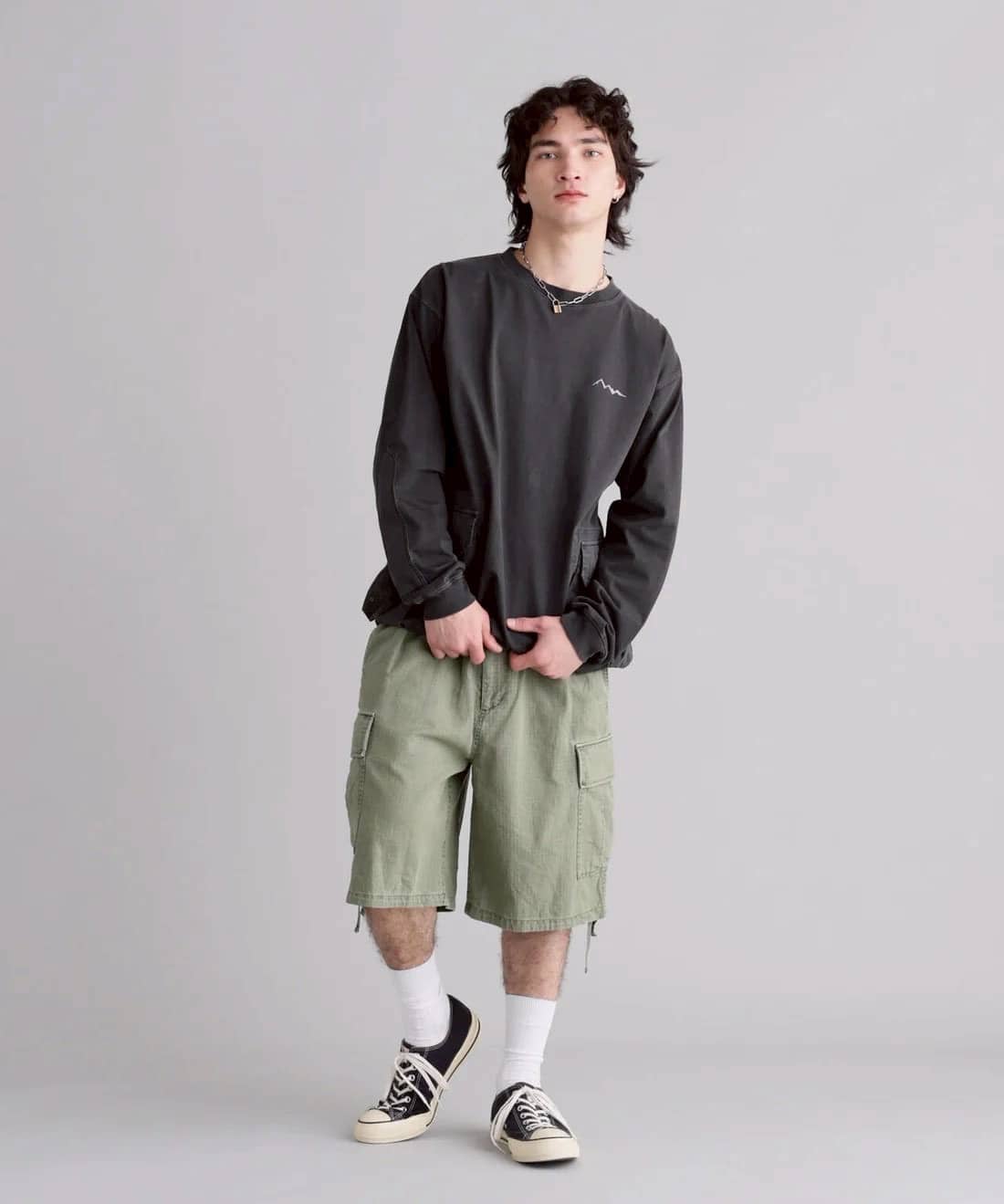 MANASTASH/マナスタッシュ/ARMOR L/S TOP BLACK S