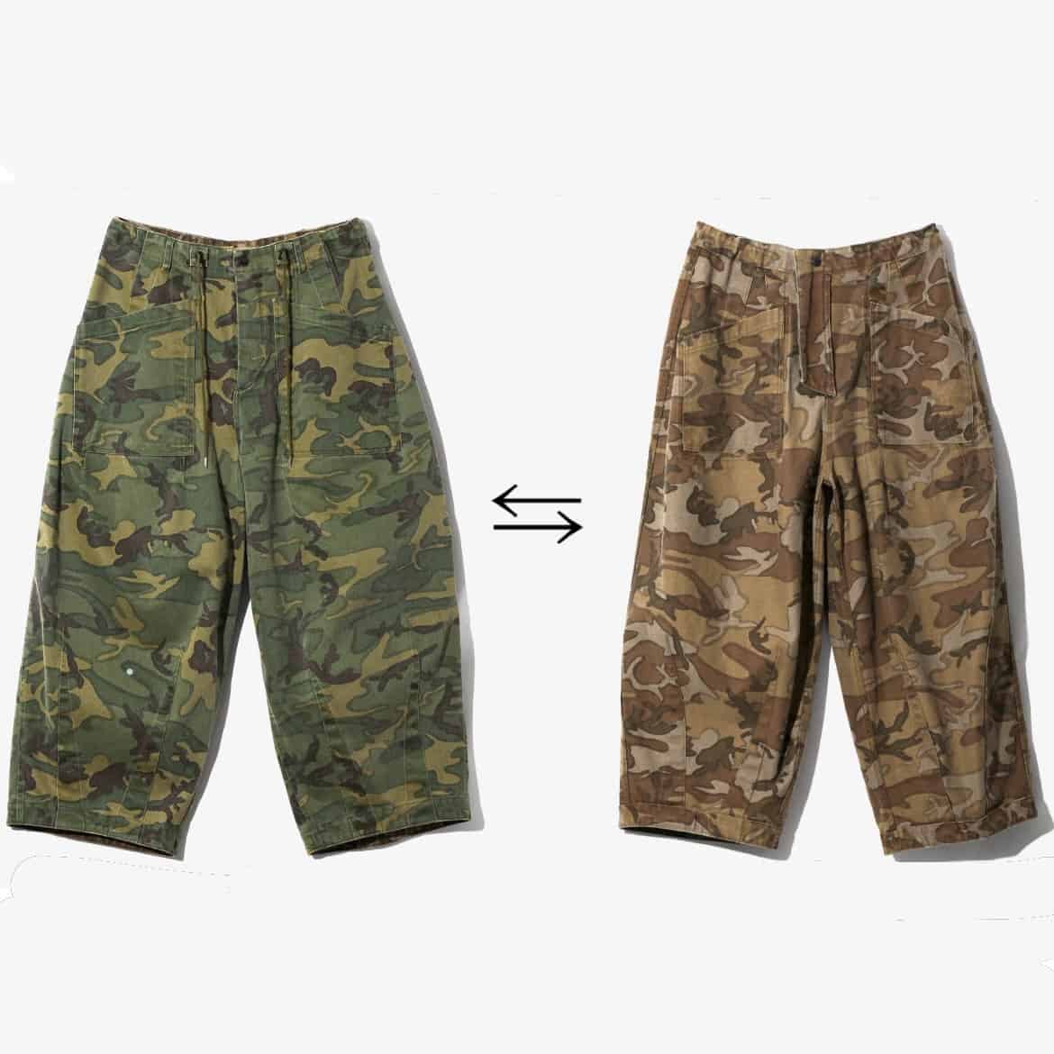 Needles/ニードルズ　Reversible H.D. Pant - Camo Twill　26ss CAMO S