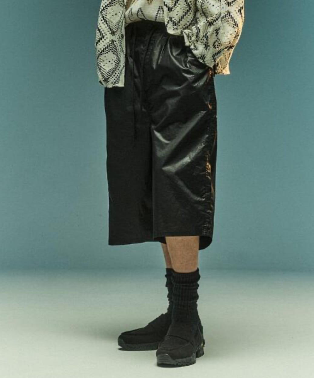 B omnivore/ビーオムニボー/PAPER SHORTS ショーツ BLACK M