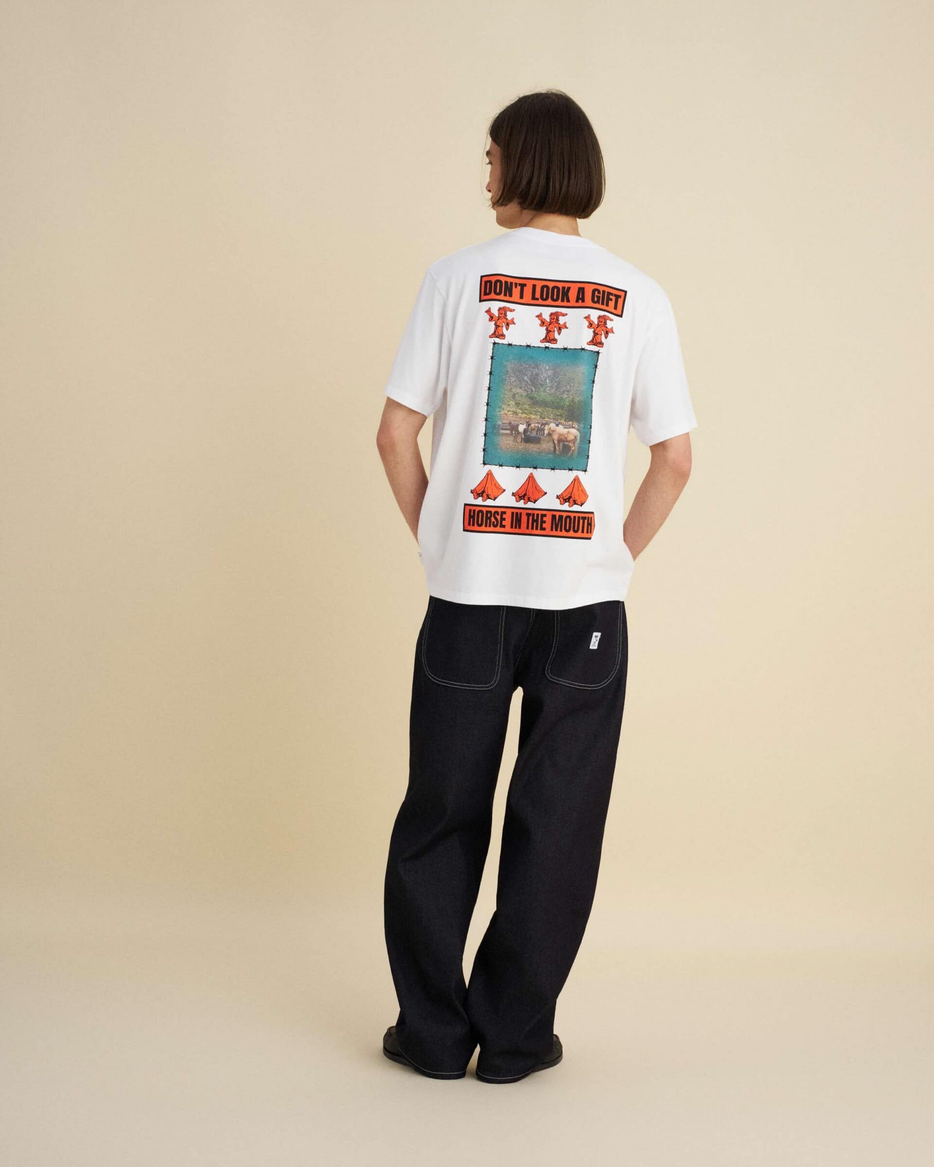 Pointer Brand ポインターブランド /Don’t Look A Gift TS WHITE M