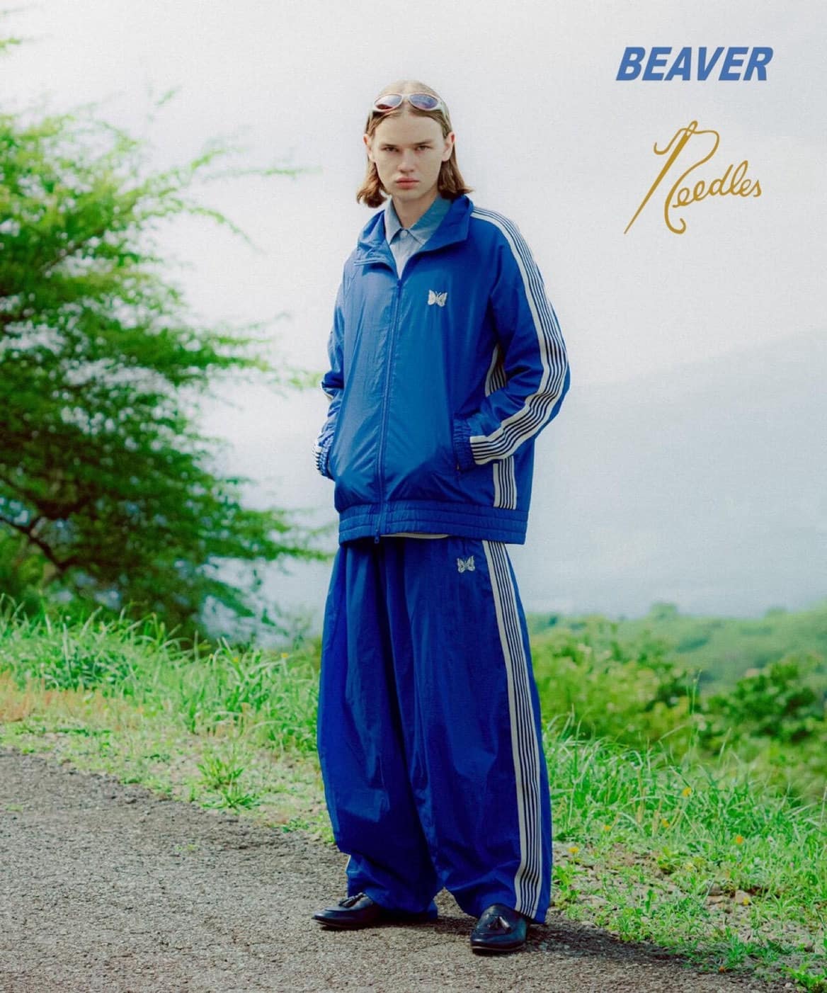 Needles/ニードルズ　別注H.D. Track Pant - NYLON BLUE BLUE XS