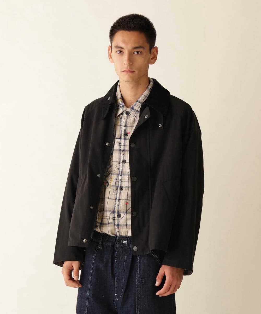 Barbour×BEAVER/バブアー×ビーバー　別注NO WAX OS TRANSPORT'26 別注トランスポート'26 -BLACK- BLACK 36