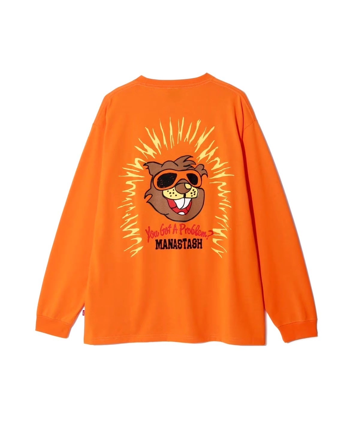 MANASTASH/マナスタッシュ/RE:POLY L/S TEE BEAVER ORANGE M