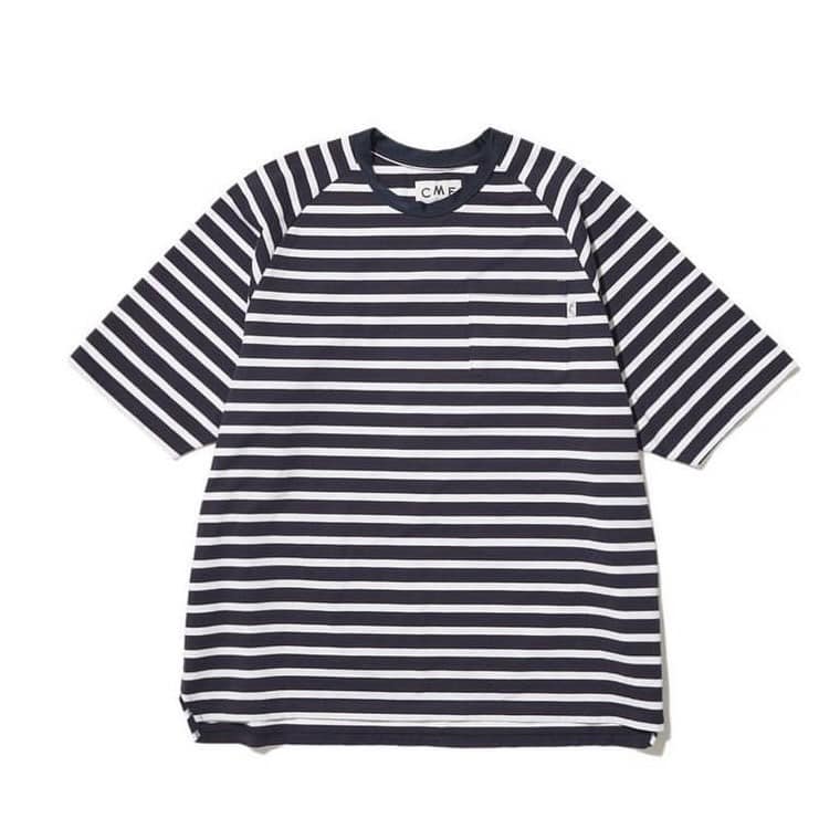 CMF OUTDOOR GARMENT/シーエムエフアウトドアガーメント/BORDER TEE H/S NAVY M