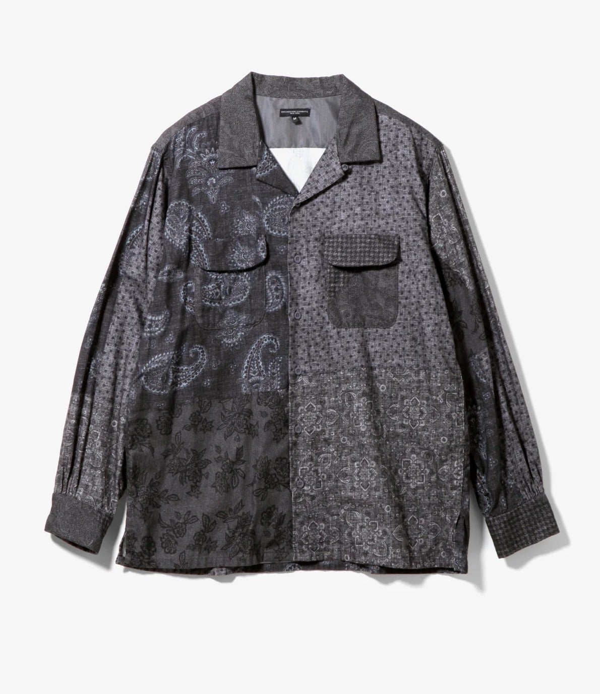 ENGINEERED GARMENTS/エンジニアドガーメンツ/CLASSIC SHIRT- PATTERN BLOCK PT 24AW(S  BLACK)｜ ビーバー｜名古屋PARCO | ONLINE PARCO（オンラインパルコ）