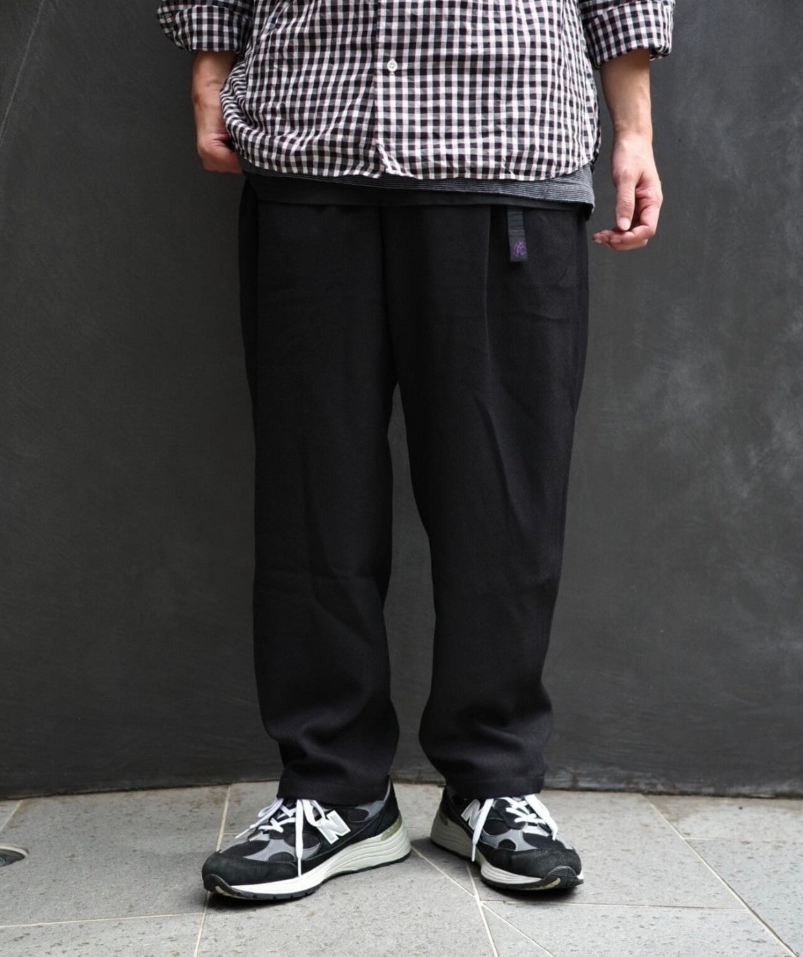 GRAMICCI×BEAVER/グラミチ×ビーバー/別注 WOOL LIKE SLACKS(S BLACK
