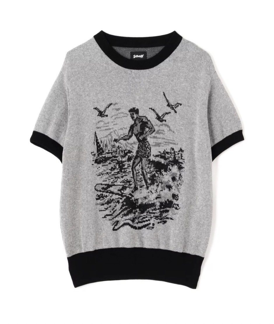 schott/ショット　50'S SS KNIT/50'S 半袖ニット BLACK M