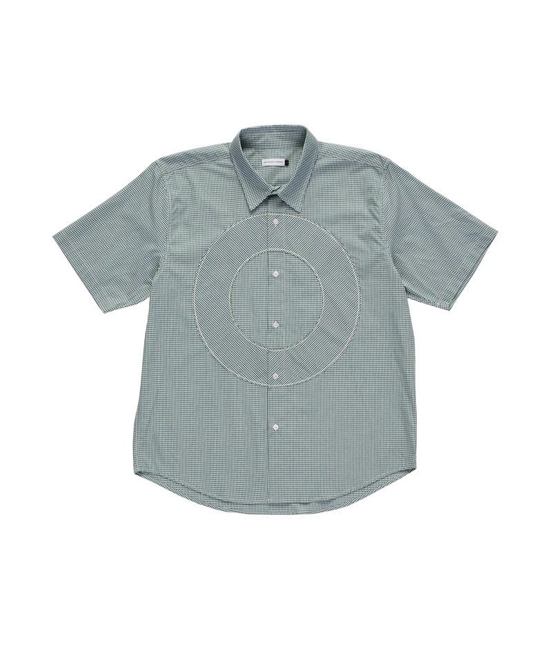 POP TRADING CO/ポップトレーディングカンパニー/Pop O Shortsleeve Gingham Shirt Green/White M