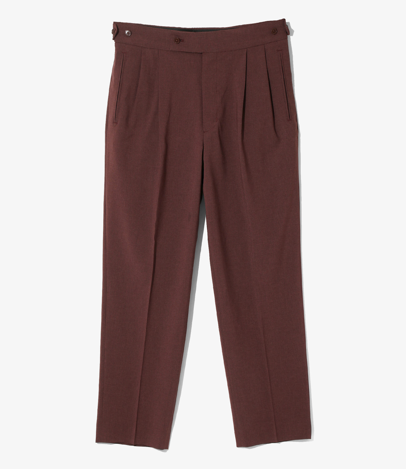 Needles/ニードルズ Tucked Side Tab Trouser - Poly Cloth  25ss WINE XS