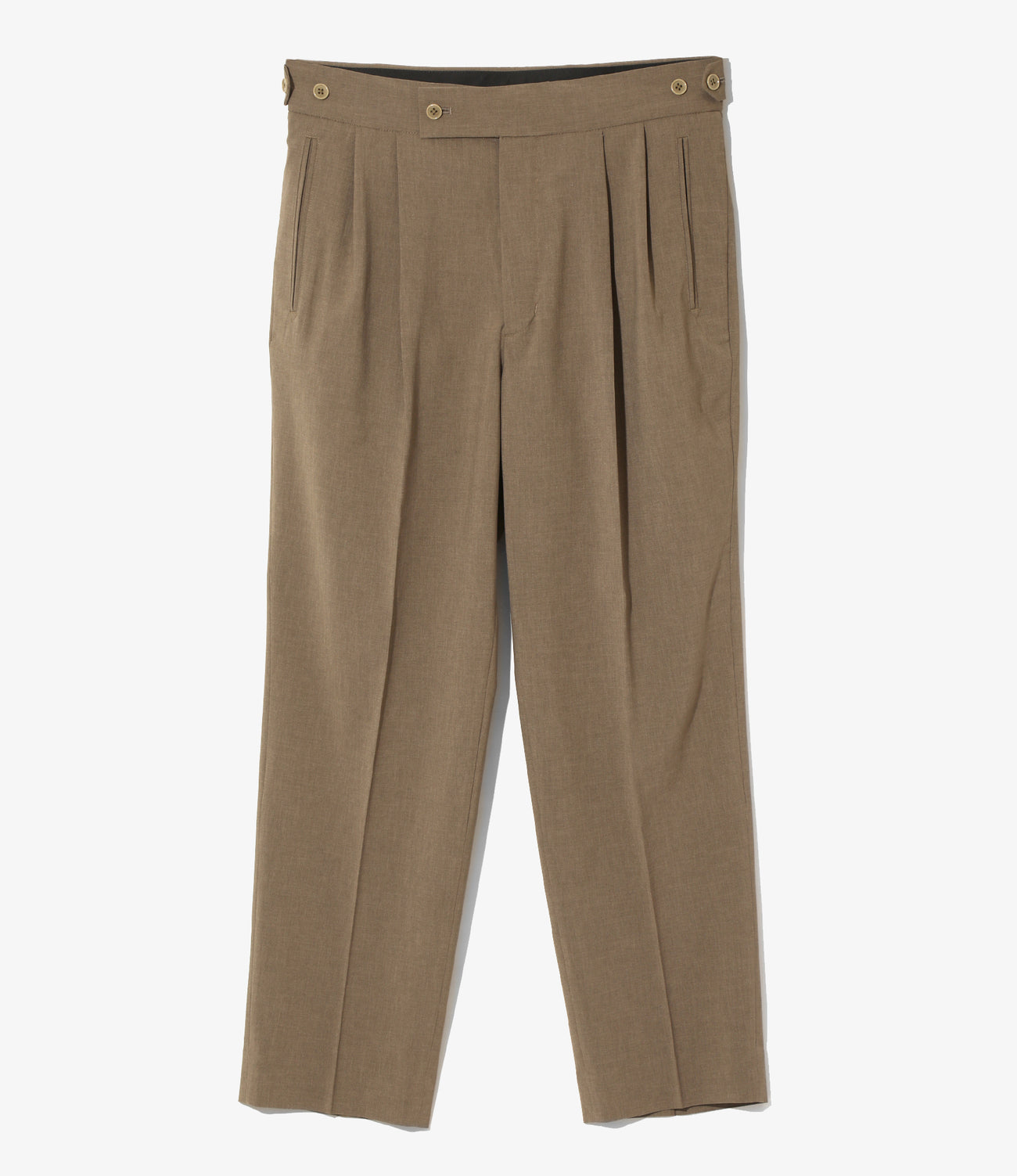 Needles/ニードルズ Tucked Side Tab Trouser - Poly Cloth  25ss BEIGE XS