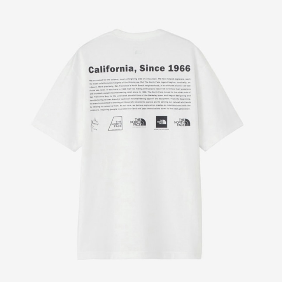 THE NORTH FACE/ザ・ノースフェイス/S/S Historical Logo Tee ショートスリーブヒストリカルロゴティー white M