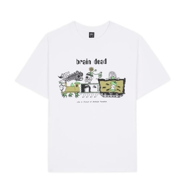 BRAIN DEAD/ブレインデッド/ARTIFICIAL PARADISE T-SHIRT - WHITE WHITE M