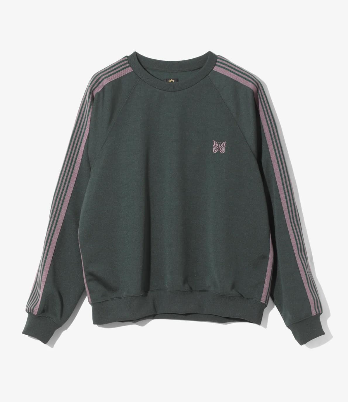 Needles/ニードルズ/Track Crew Neck Shirt - Poly Smooth 25AW GREEN M