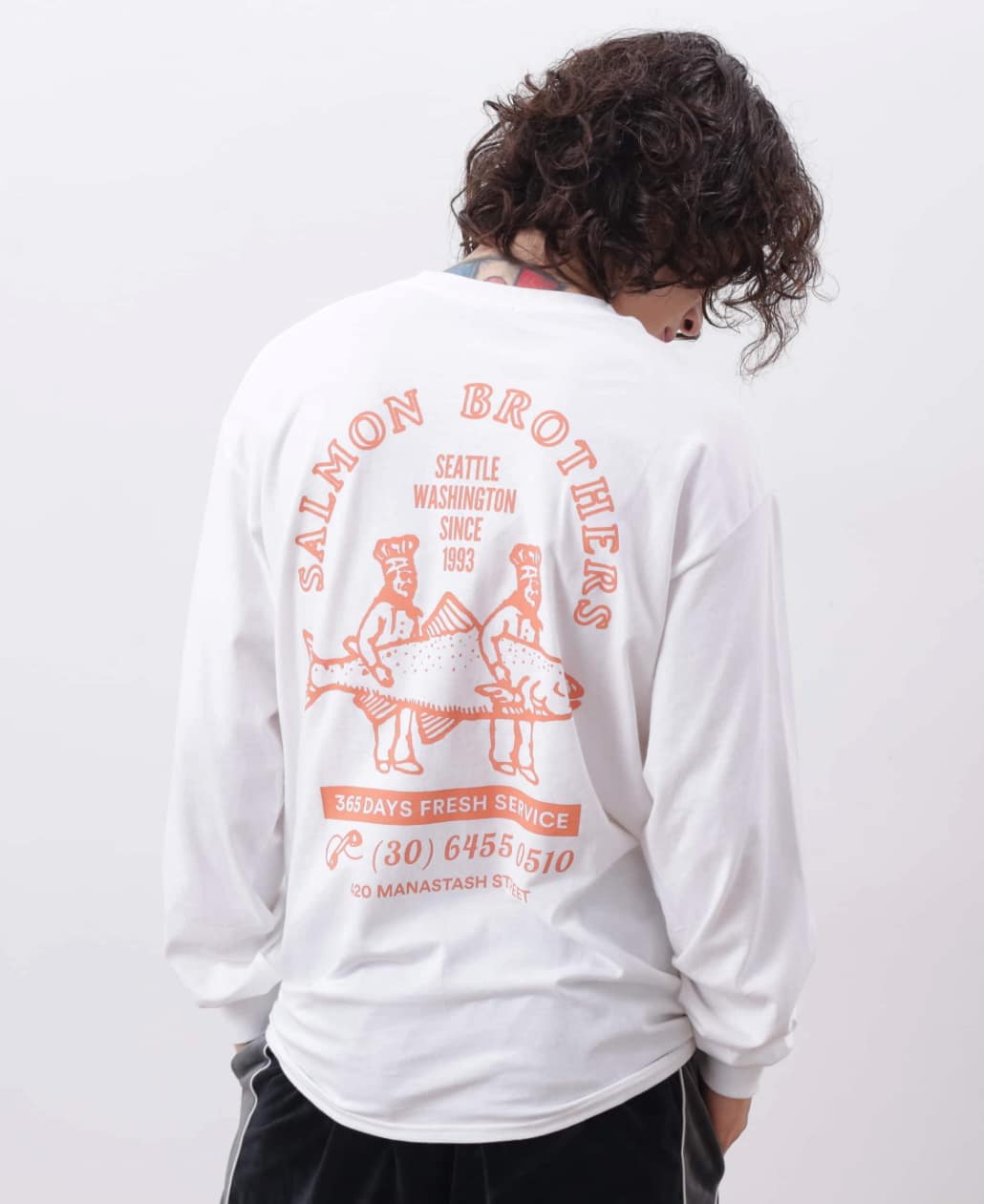  MANASTASH/マナスタッシュ/CiTee L/S TEE SALMON ORENGE S