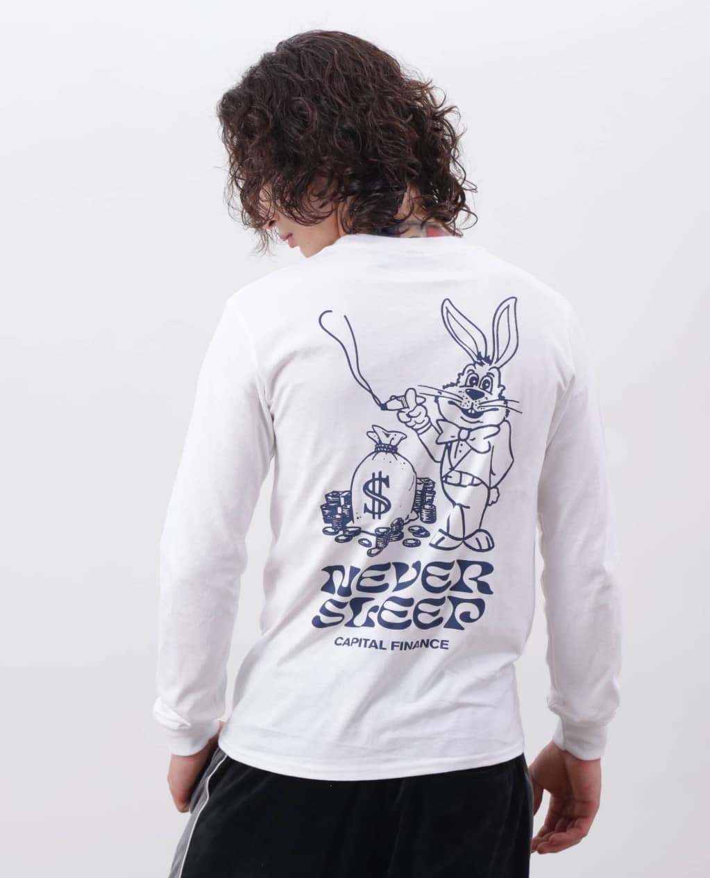 MANASTASH/マナスタッシュ/CiTee L/S TEE RABBIT WHITE S