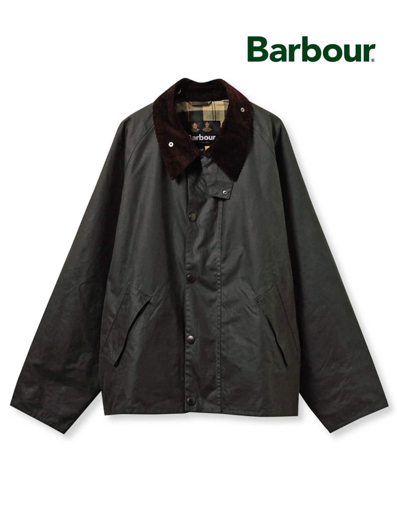 Barbour/バブアー【TRANSPORT / トランスポート】ワックス ショート ジャケット　252MWX1678 SAGE 34