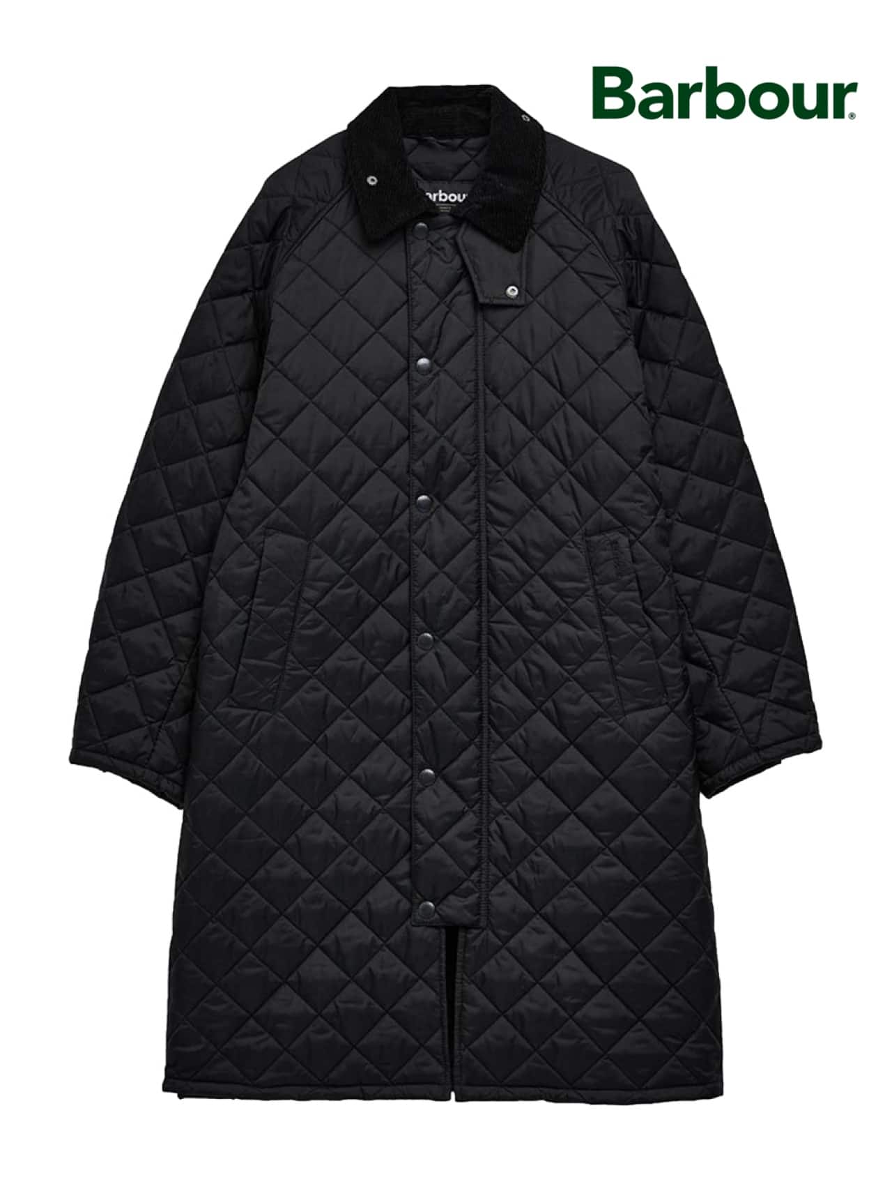Barbour/バブアー　【EXMOOR / エクスモア】キルティング ミドル レングス コート　252MQU1867 BLACK 38
