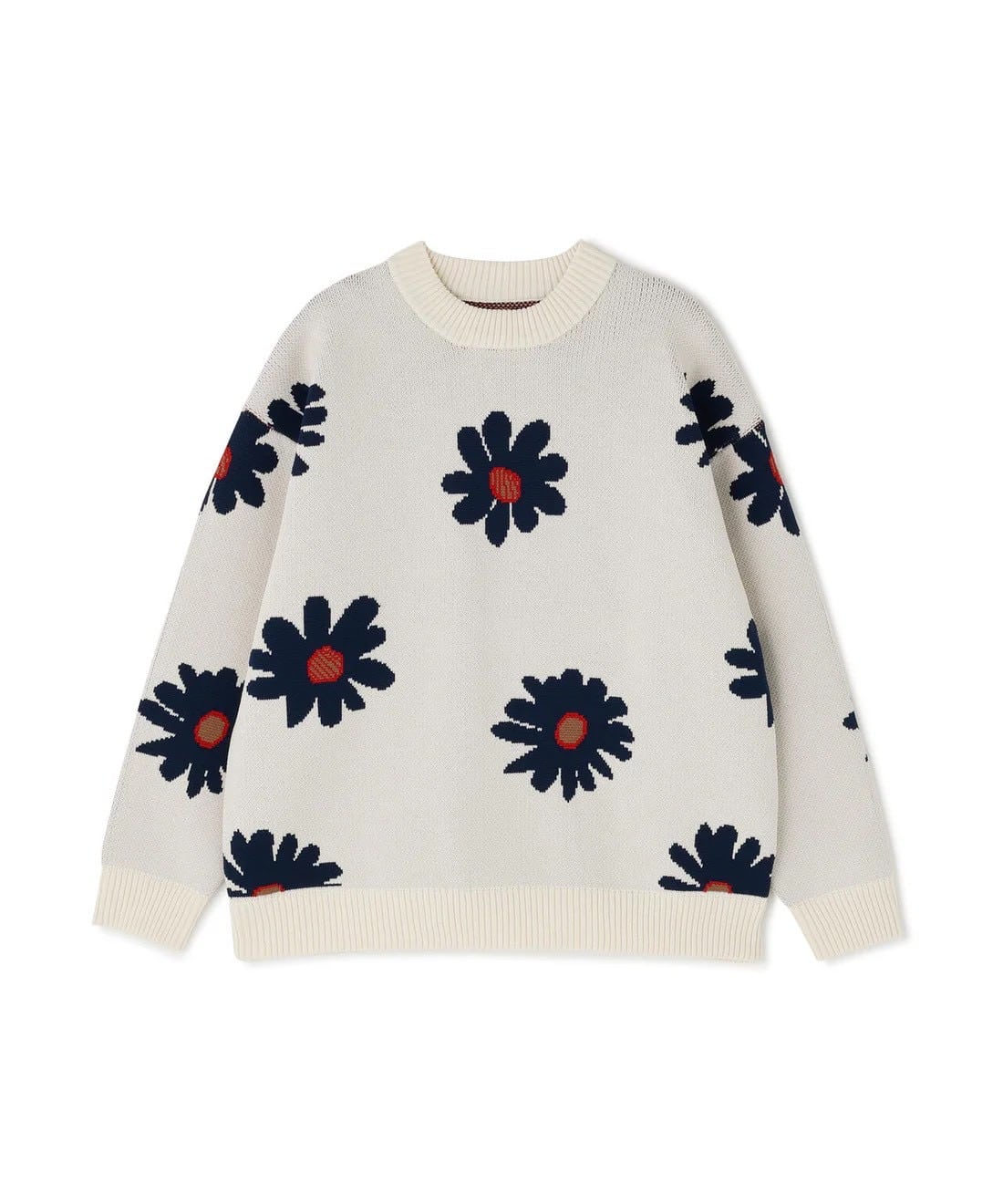 B omnivore/ビーオムニボー/FLOWER KNIT TOP フラワーニット 花