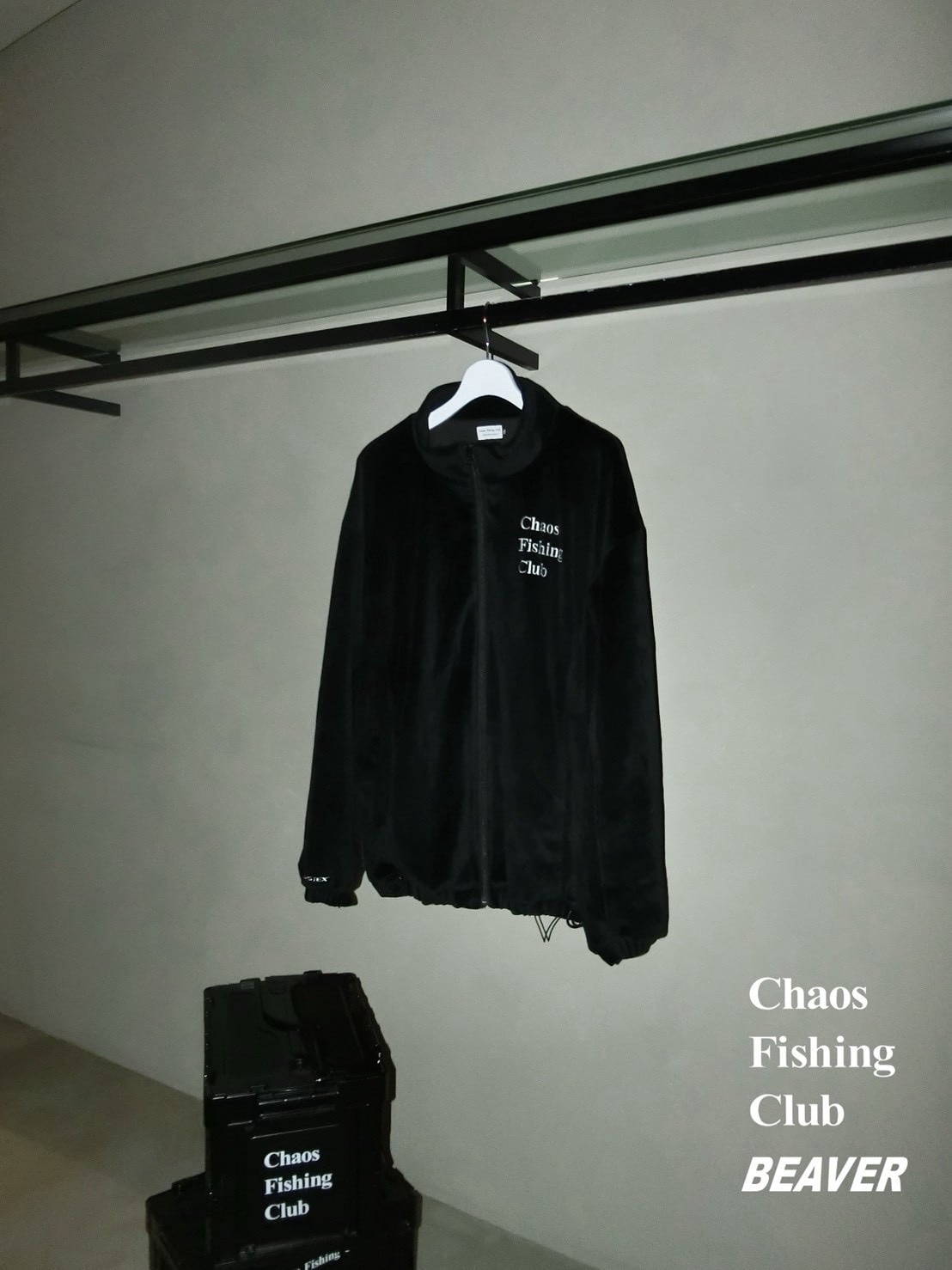 CHAOS FISHING CLUB×BEAVER/カオスフィッシングクラブ×ビーバー/EX 90’s Parlor Jacket BLACK M
