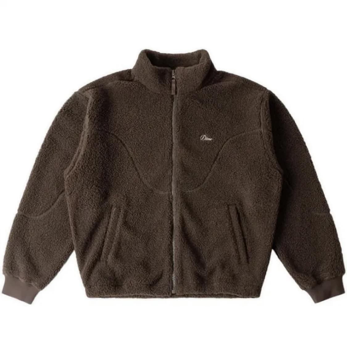 Dime/ダイム Polar Fleece Sherpa Zip Brown フリースジャケット BROWN S