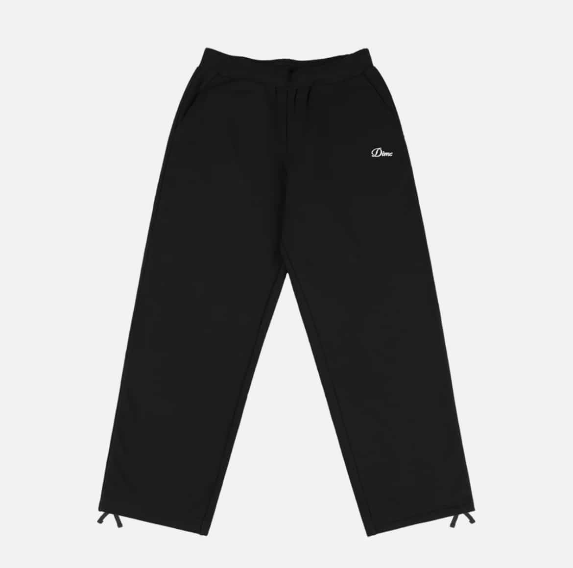 【Dime/ダイム】Cursive Small Logo Sweatpants BLACK S