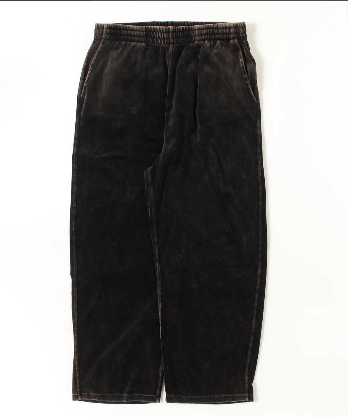 B omnivore/ビーオムニボー/velours pant ベロアパンツ BLACK M