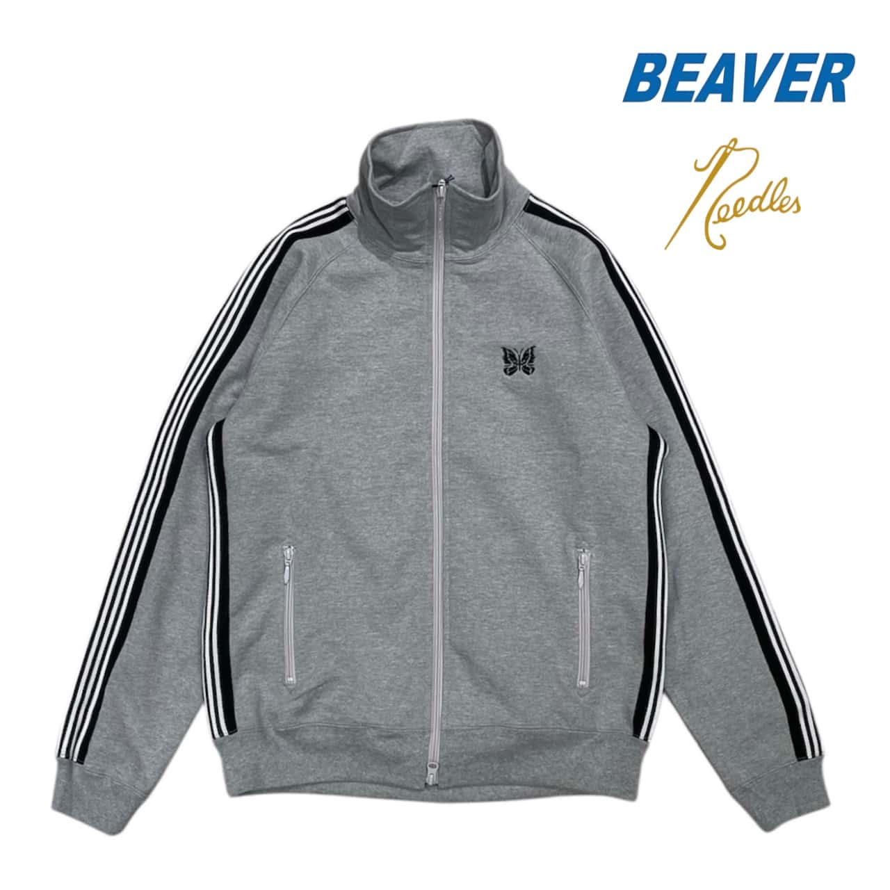 Needles/ニードルズ　別注Track Jacket - Cotton Jersey GRAY M