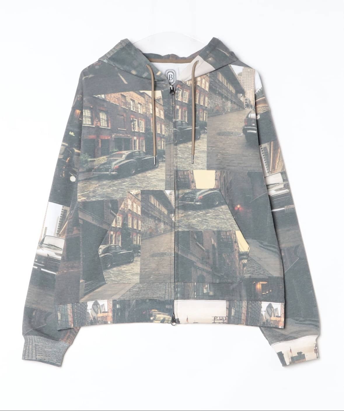 B omnivore/ビーオムニボー GRAPHIC　HOODIE BROWN M