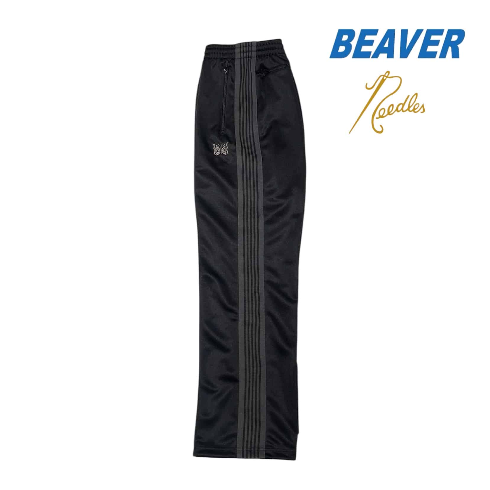 Needles/ニードルズ BEAVER別注Track Pant - Poly Smooth -BLACK- 26ss BLACK S