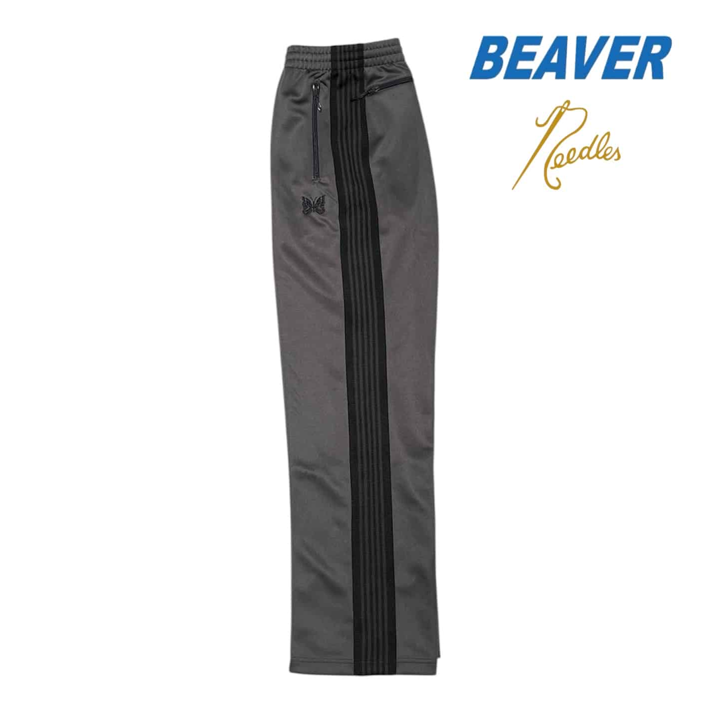 Needles/ニードルズ BEAVER別注Track Pant - Poly Smooth -CHARCOAL -26ss CHARCOL S