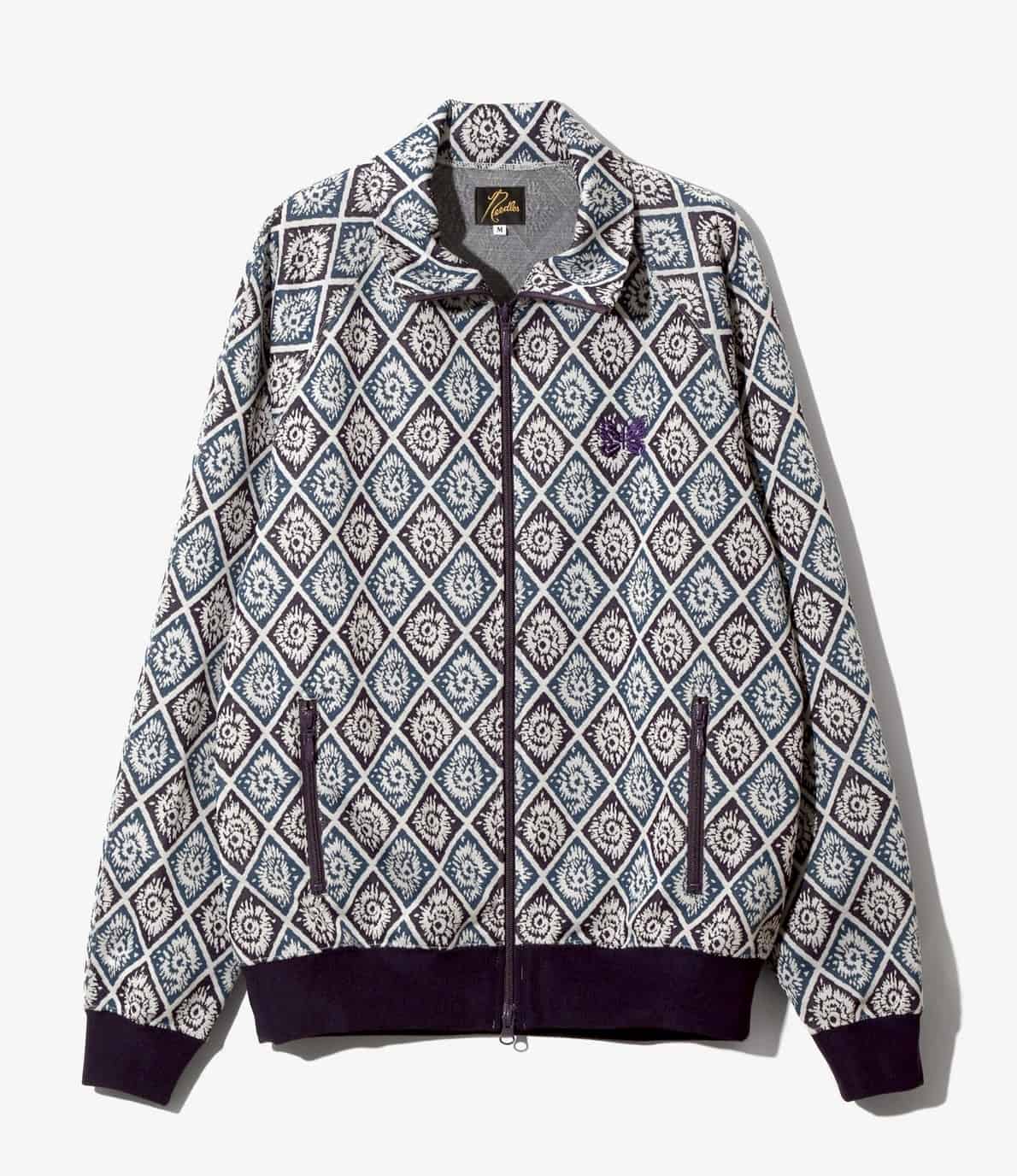 Needles/ニードルズ　Track Jacket-poly Jacquard 26ss-BLUE- BLUE M