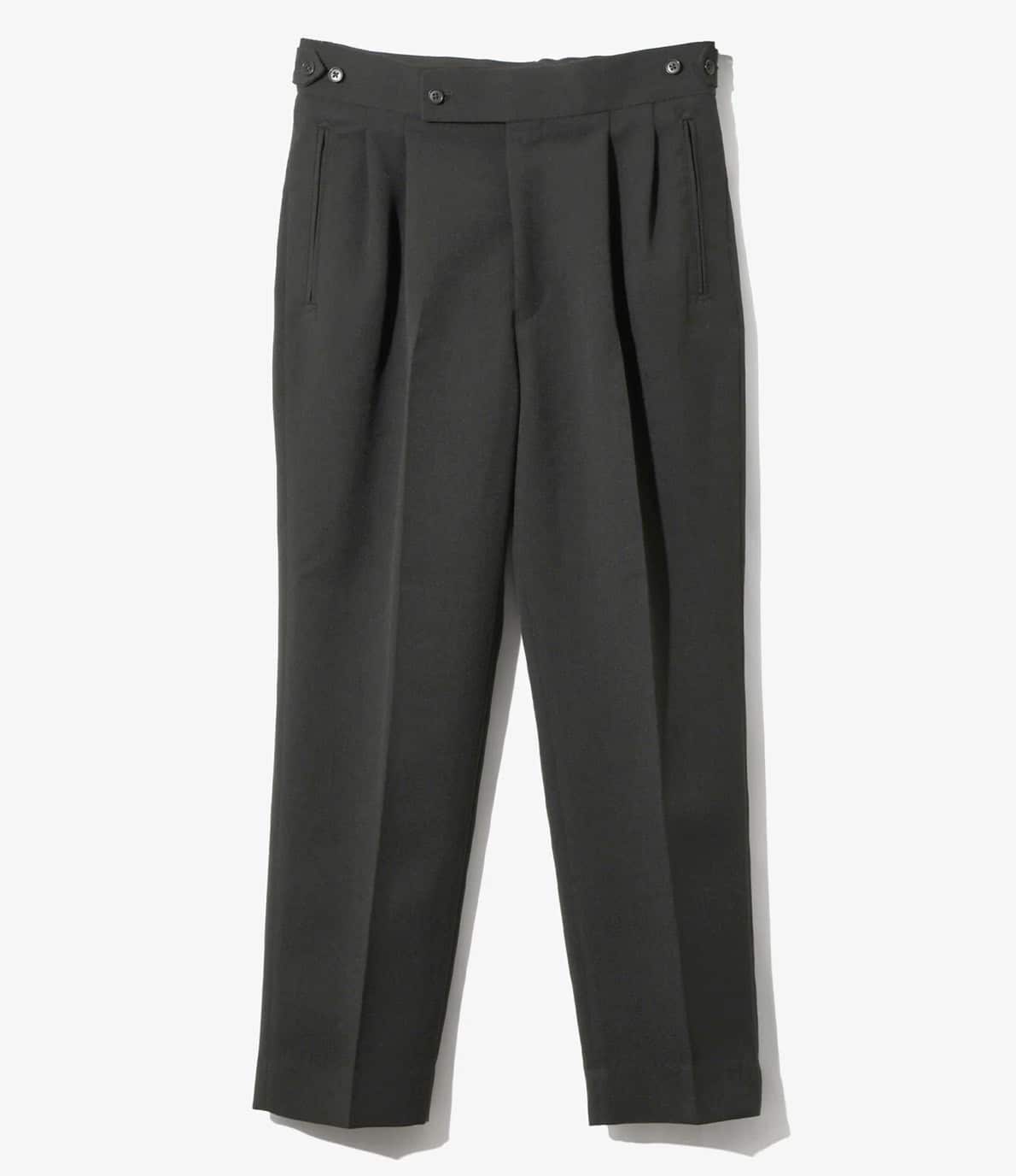 Needles/ニードルズ　Side Tab Tucked Trouser - Double Cloth　26ss BLACK S