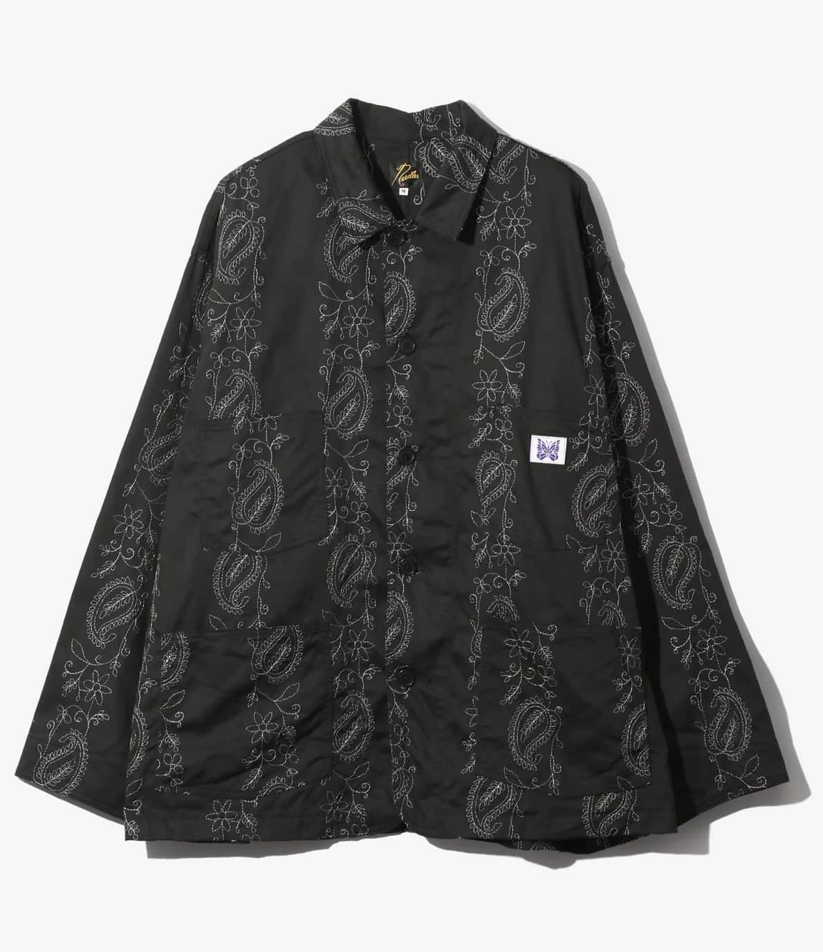 Needles/ニードルズ　Coverall - Embroidered Twill　26ss BLACK S