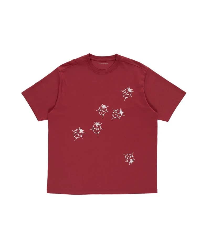 POP TRADING COMPANY/ポップトレーディングカンパニー/LADYBUGS T-SHIRT EARTH RED Tシャツ RED S