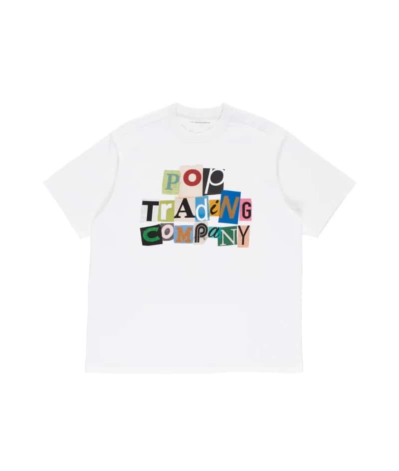 POP TRADING COMPANY/ポップトレーディングカンパニー/RANSOM T-SHIRT WHITE Tシャツ WHITE S