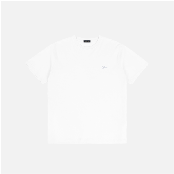 Dime/ダイム/Cursive Small Logo T-Shirt WHITE S