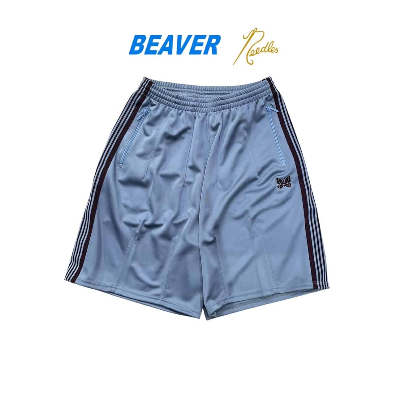 Needles/ニードルズ　BEAVER別注 H.D Track shorts - Poly Smooth　26SS -SAX- SAX XS